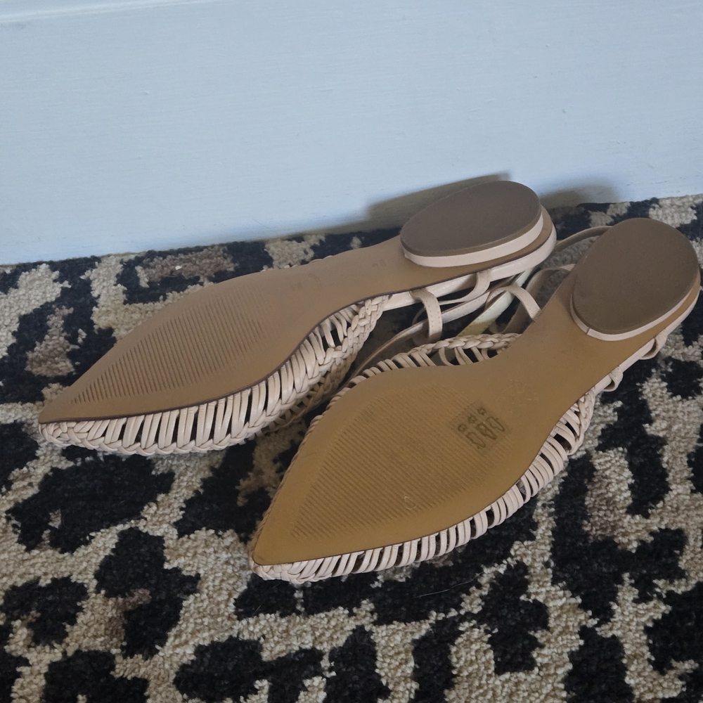 Anthropologie Cream Woven Flats - Picture 2 of 2